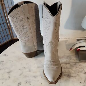 ❤️ Dingo | Grey Seude Heeled Cowgurl Western Boots Sz 9